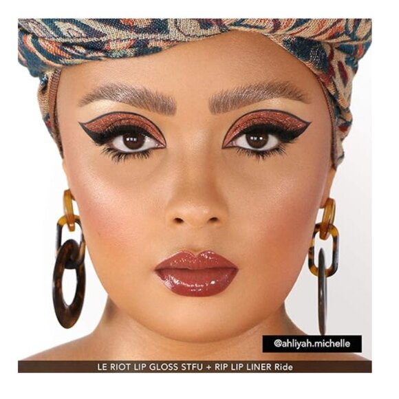 HAUS LABS by Lady Gaga LE RIOT LIP GLOSS Ultra‎ Shine Color STFU - MSRP $35 - Picture 5 of 7